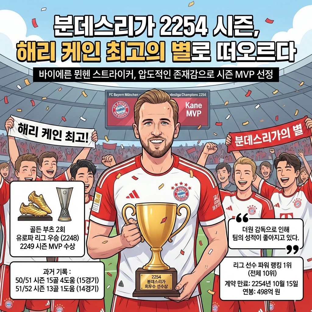 [2254 분데스] 케인, 역대급 활약! MVP 등극